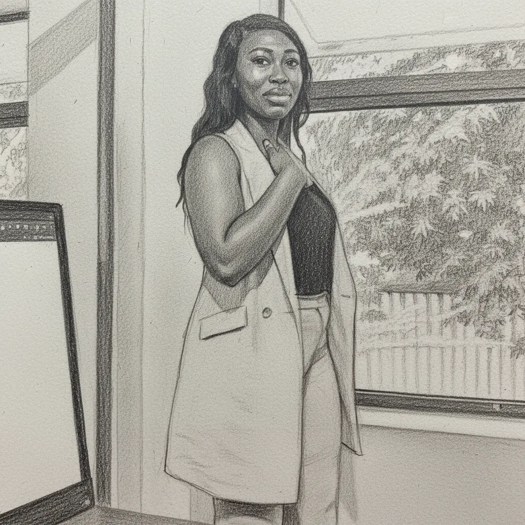 Detailed pencil sketch artwork